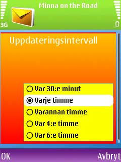 Email settings in Swedish