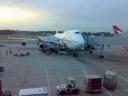 The plane in Singapore