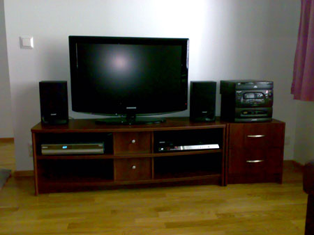 My TV, set-top box, DVD-video combo and stereos